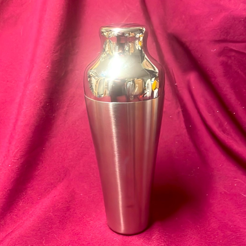 Pottery Barn Slender Silver Cocktail Shaker